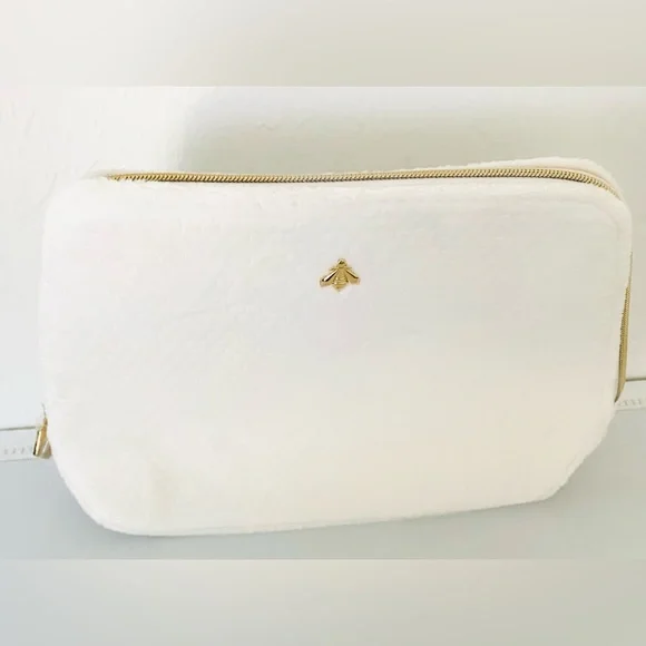 Dior Hair Band Gold Bee + Guerlain White Cosmetic Bag + Green Card Holder - SET - Picture 8 of 15